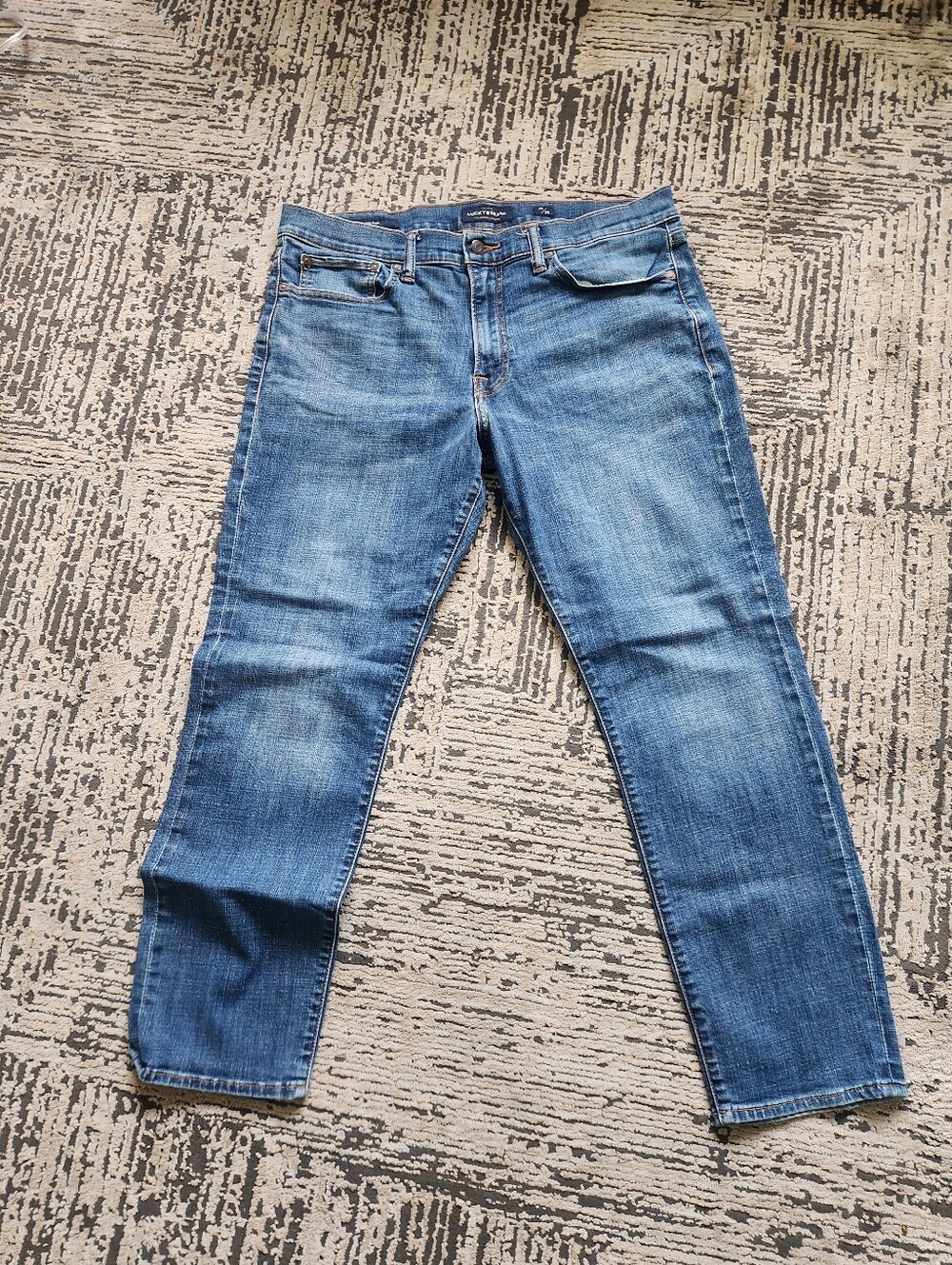 Lucky Brand Men's Medium Wash Blue Straight Jeans, Size 36 ×30